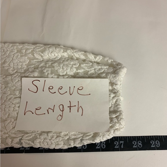 Lace Bubble Hem Blouse Feminine Cottagecore Floral Bohemian Womens SZ XL - Picture 7 of 9